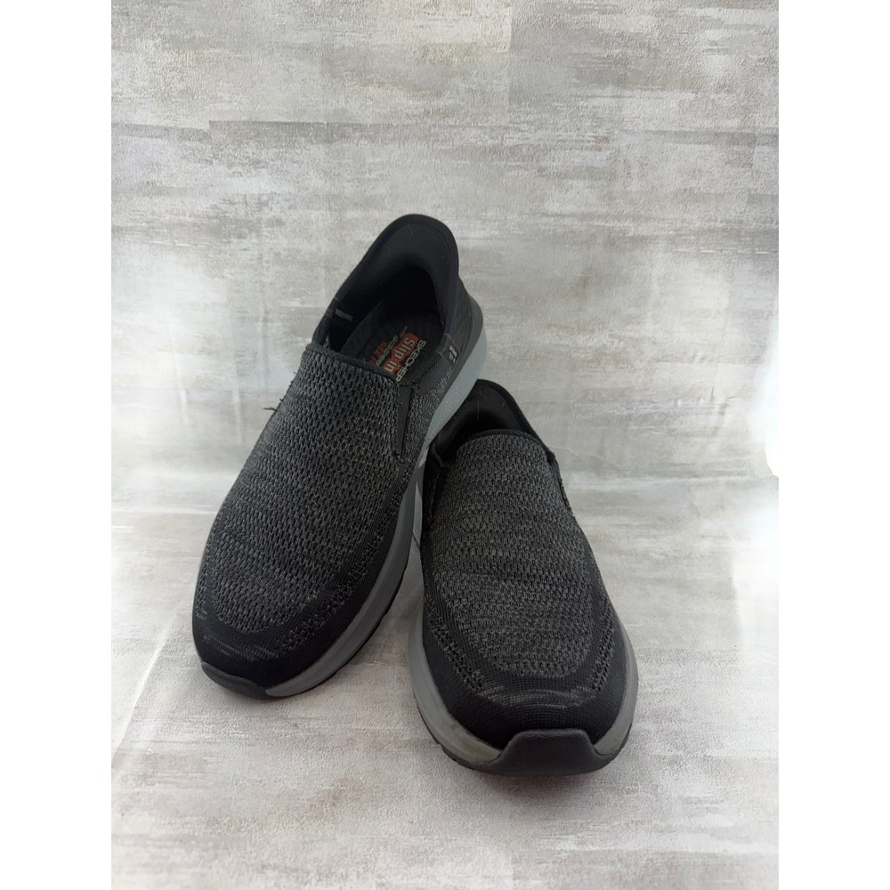 Skechers Men Slip-ins Ultra Flex 3.0 Smooth Step Black 210546W Size 8 Wide Fit